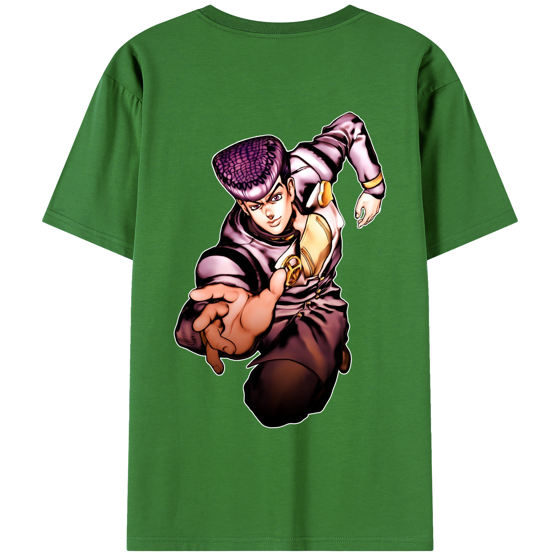 （画像用） ジョジョの奇妙な冒険 ひがしかた じょうすけ JoJo's Bizarre Adventure Higashikata Josuke レディース半袖Tシャツ(バックプリント)